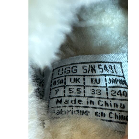 UGG Australia Black Kalie Leather and Sheepskin Lined Clog, Size 7, Women's - Picture 12 of 13